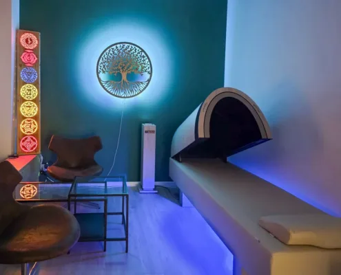 Couleur Attitude - Salle dome ambiance violette couleur attitude