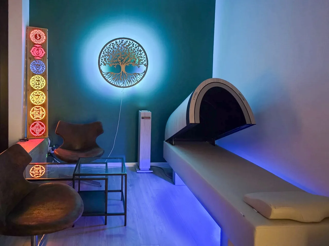 Couleur Attitude - Salle dome ambiance violette couleur attitude